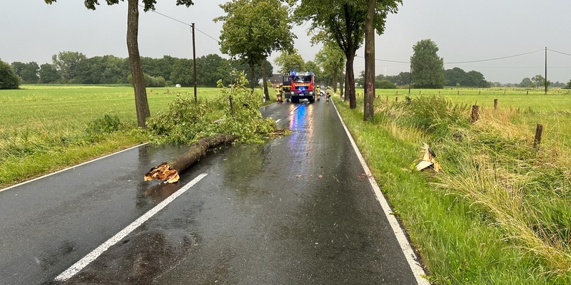 FW Alpen: Mehrere Sturmeinsätze im Gemeindegebiet Alpen - Foto: presseportal.de