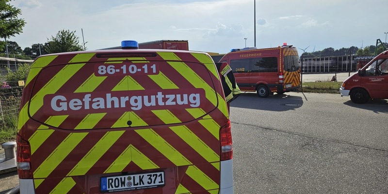 FW-ROW: Gasaustritt auf Firmengelände - Foto: presseportal.de