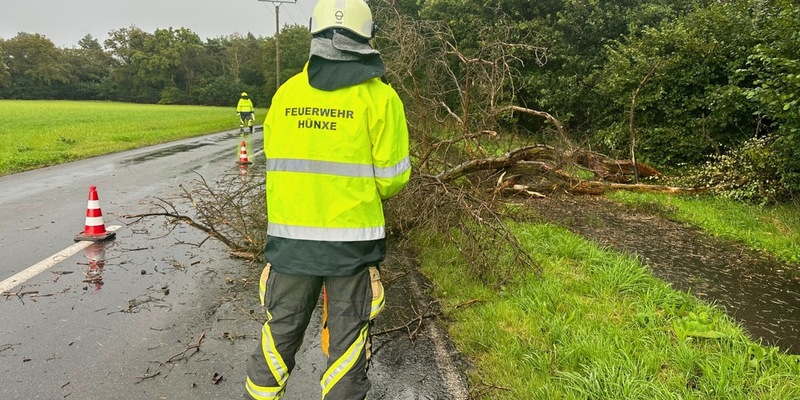 FW Hünxe: Glimpflicher Verlauf des Unwetters in Hünxe - Foto: presseportal.de