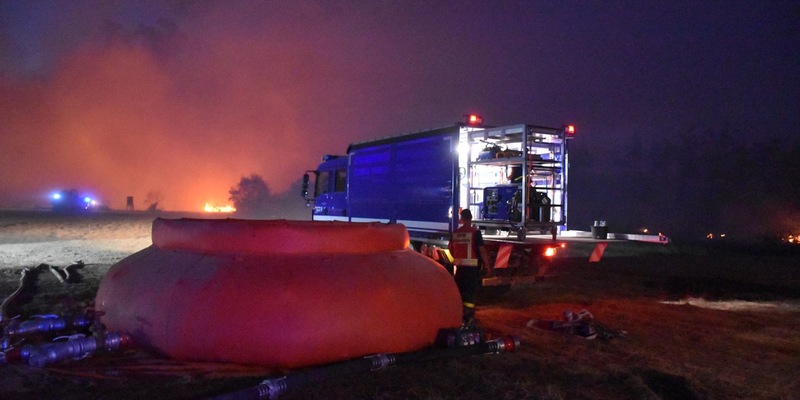 THW SN-TH: THW Sachsen, Thüringen im Waldbrandeinsatz - Foto: presseportal.de