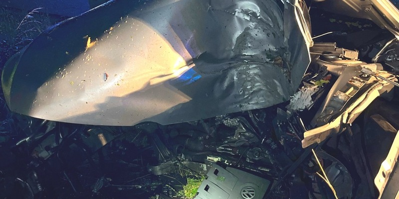 POL-MI: Autofahrer kracht gegen Baum - Foto: presseportal.de