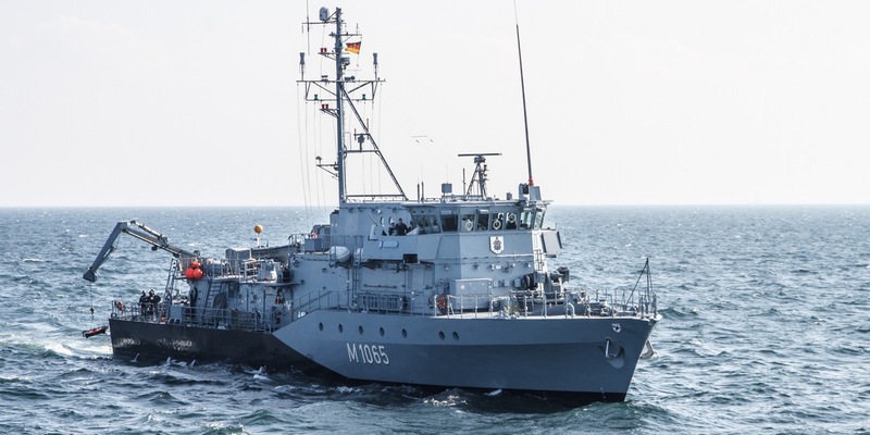Neue Unterstützung für die NATO: Das Minenjagdboot Dillingen im Einsatz - Foto: presseportal.de
