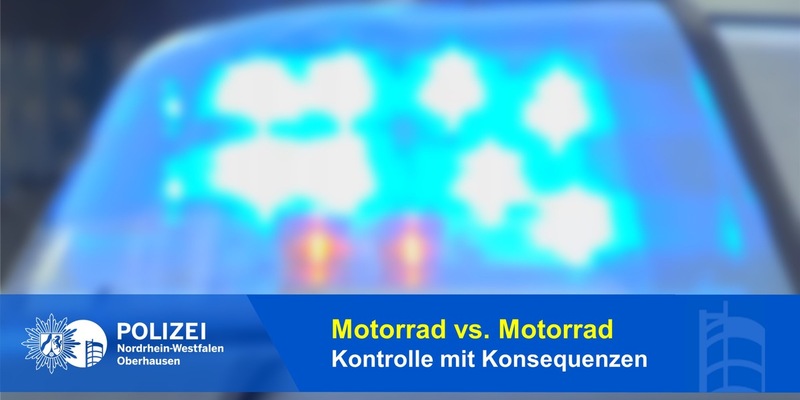 POL-OB: Motorrad vs. Motorrad - Kontrolle mit Konsequenzen - Foto: presseportal.de