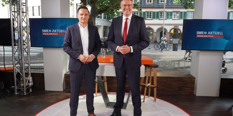 SWR Aktuell RP Sommerinterview mit Ministerpräsident Alexander Schweitzer (SPD) - Foto: presseportal.de