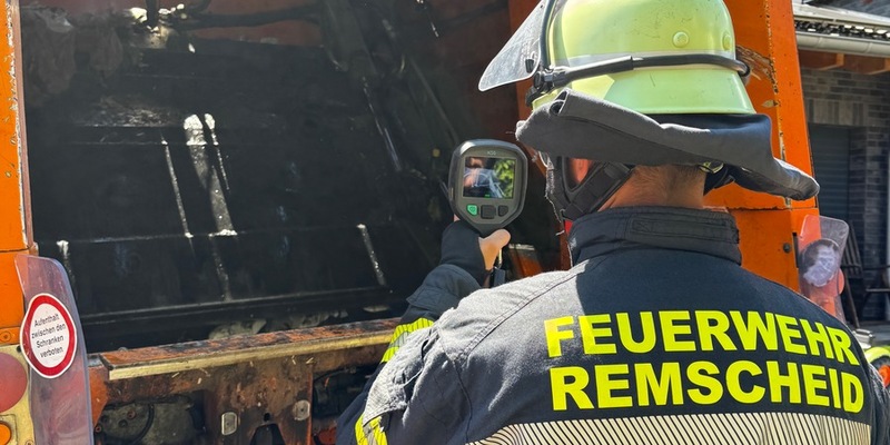 FW-RS: Brand in einem Müllfahrzeug schnell gelöscht - Foto: presseportal.de