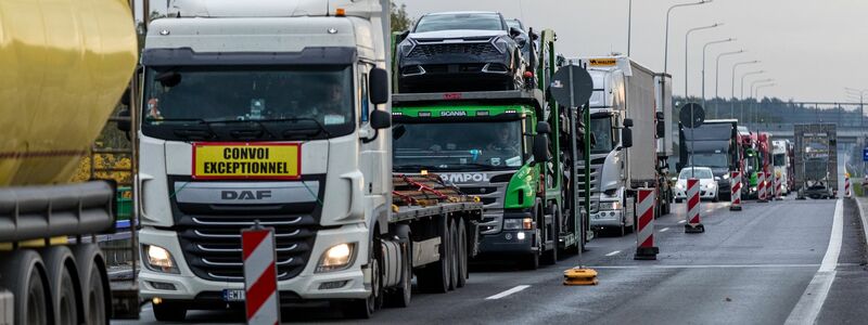 Die Wirtschaft befürchtet Verkehrsbehinderungen mit der Einführung von Grenzkontrollen in Polen (Archivbild). - Foto: Frank Hammerschmidt/dpa