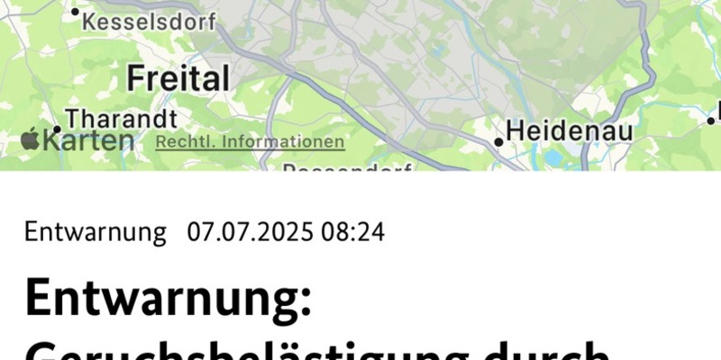 FW Dresden: Entwarnung bezüglich Geruchsbelästigung durch Brandrauch aus der Gorischheide - Foto: presseportal.de