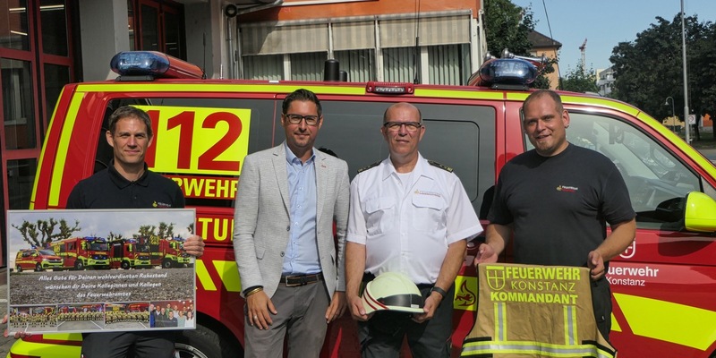 FW Konstanz: Letzter Arbeitstag für Feuerwehrkommandant Bernd Roth - Foto: presseportal.de