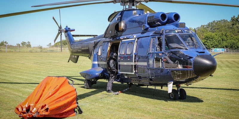 BPOLD 11: Die Bundespolizei weiterhin im Einsatz gegen den Waldbrand in der Gohrischheide - Foto: presseportal.de