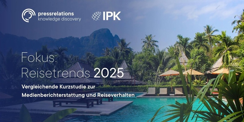 Berichterstattung und Tourismus-Trends im Faktencheck: pressrelations und IPK präsentieren die Reisestudie 2025 - Foto: presseportal.de
