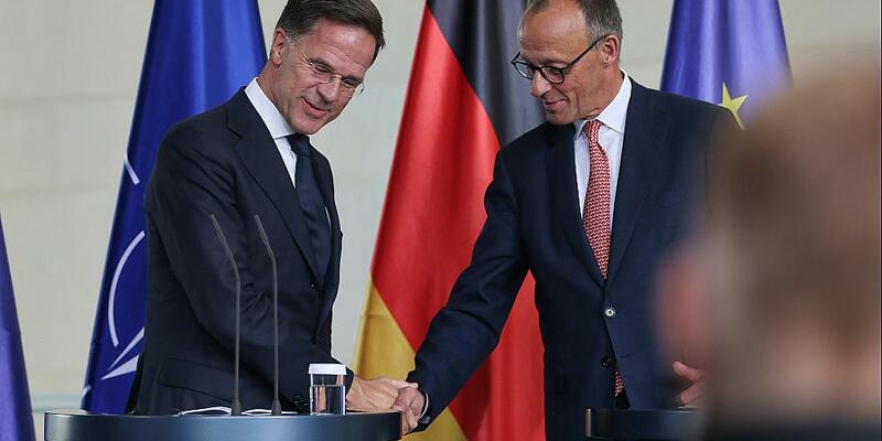 Mark Rutte und Friedrich Merz am 09.07.2025 - Foto: über dts Nachrichtenagentur