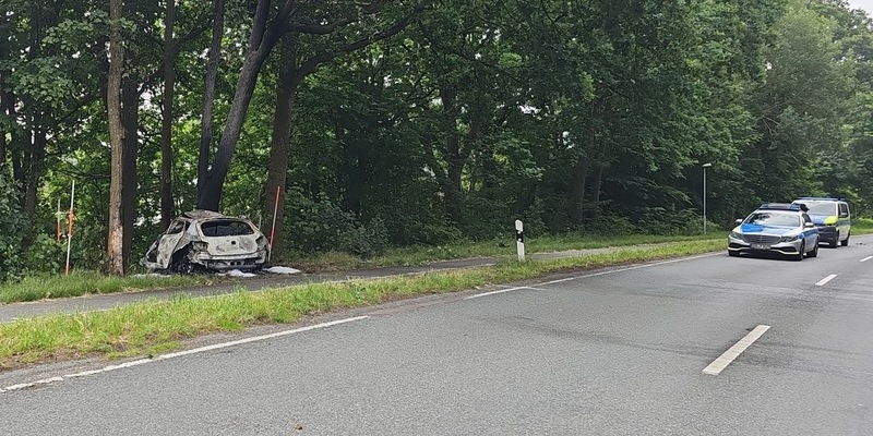POL-CUX: Tödlicher Verkehrsunfall auf der L135 in Midlum (Foto im Anhang) - Foto: presseportal.de