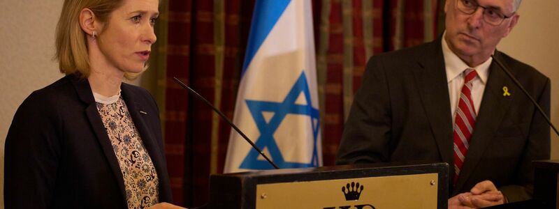 Die EU-Außenbeauftragte Kaja Kallas verhandelte zuletzt mit dem israelischen Außenminister Gideon Saar. (Archivbild) - Foto: Leo Correa/AP/dpa