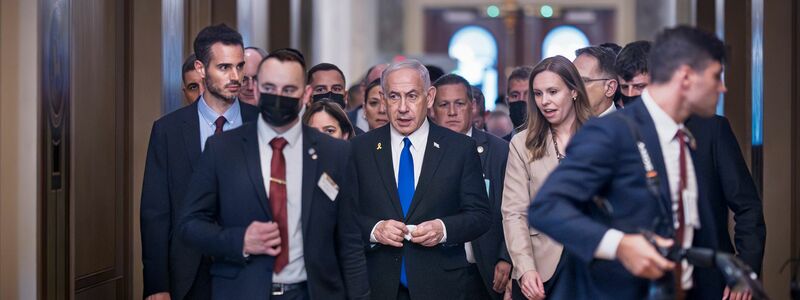 Israels Regierungschef Netanjahu ist derzeit in den USA. - Foto: J. Scott Applewhite/AP/dpa