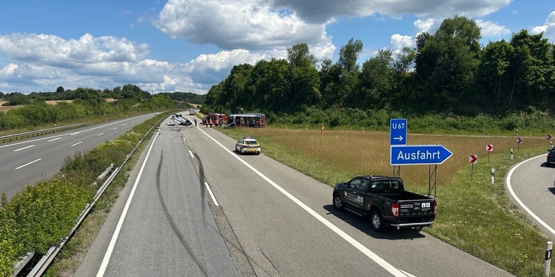 POL-PIZW: Schwerer Verkehrsunfall auf der Autobahn - Foto: presseportal.de