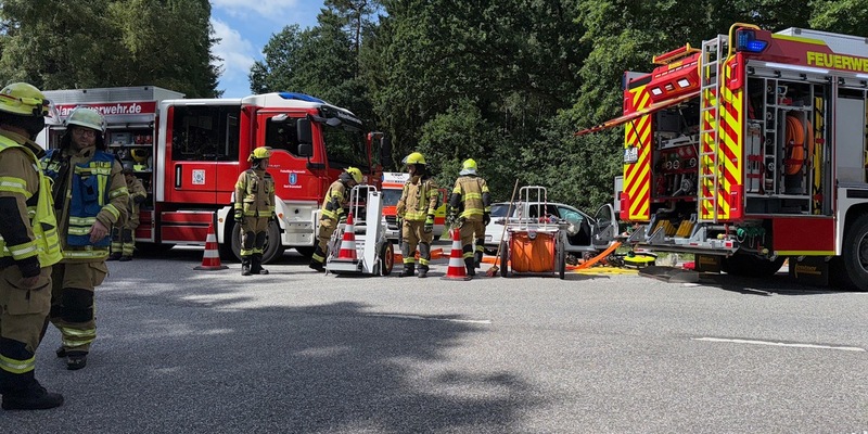 FW-SE: schwerer Verkehrsunfall auf der Bundesstraße 206 - Foto: presseportal.de