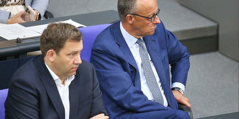 Lars Klingbeil und Friedrich Merz am 11.07.2025 - Foto: über dts Nachrichtenagentur