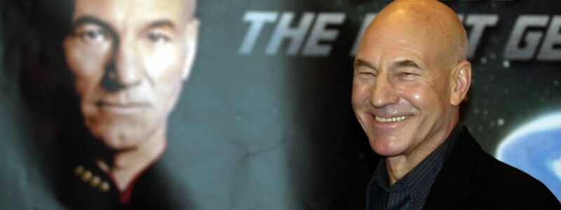 Der britische Schauspieler Patrick Stewart, bekannt als Captain Jean-Luc Picard vom Raumschiff Enterprise,. - Foto: Kay Nietfeld/dpa