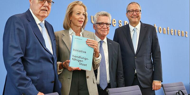 Vorstellung des Abschlussberichts der Initiative für einen handlungsfähigen Staat am 14.07.2025 - Foto: über dts Nachrichtenagentur