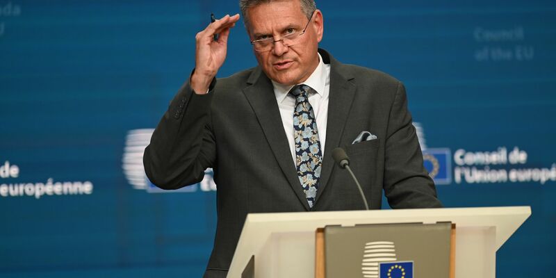 Sieht in Sachen Nexperia-Chips ermutigende Fortschritte: EU-Handelskommissar Maros Sefcovic. (Archivbild) - Foto: Ansgaar Haase/dpa