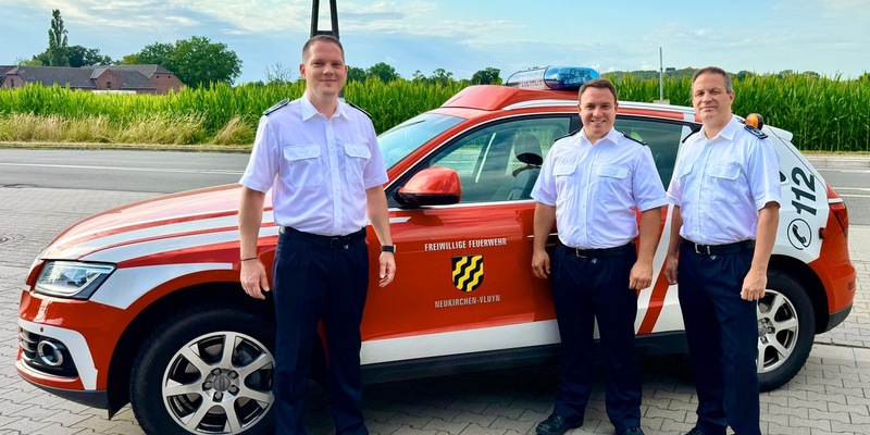 FW Neukirchen-Vluyn: Neues Führungsteam für die Feuerwehr Neukirchen-Vluyn: David Schade übernimmt die Leitung - Foto: presseportal.de