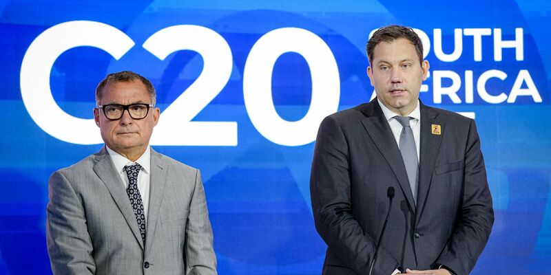 Nagel und Klingbeil beim Treffen der G20 in Südafrika. - Foto: Kay Nietfeld/dpa