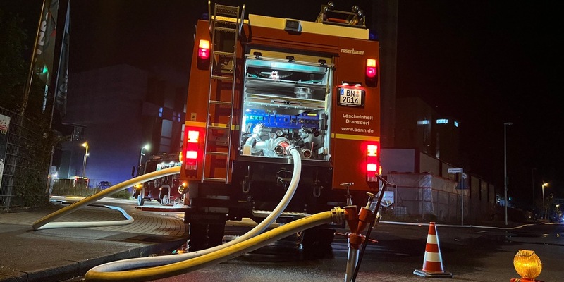 FW-BN: Brand in Müllbunker sorgt für Großeinsatz der Bonner Feuerwehr - Foto: presseportal.de