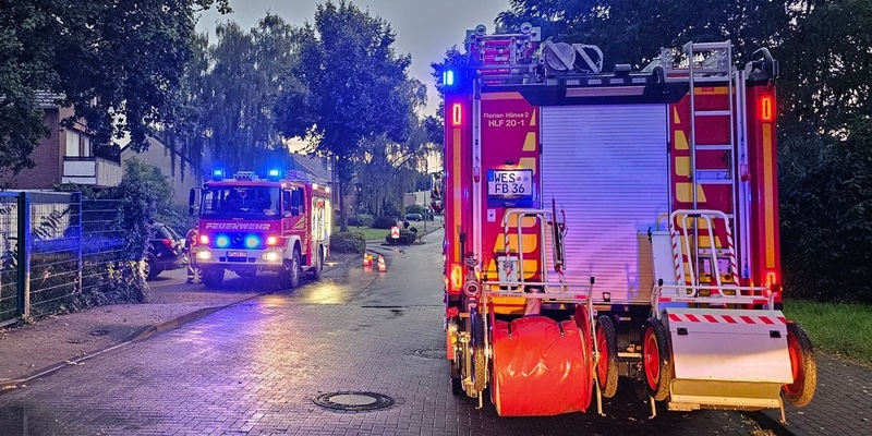 FW Hünxe: Zwei unwetterbedingte Einsätze für die Feuerwehr Hünxe - Foto: presseportal.de