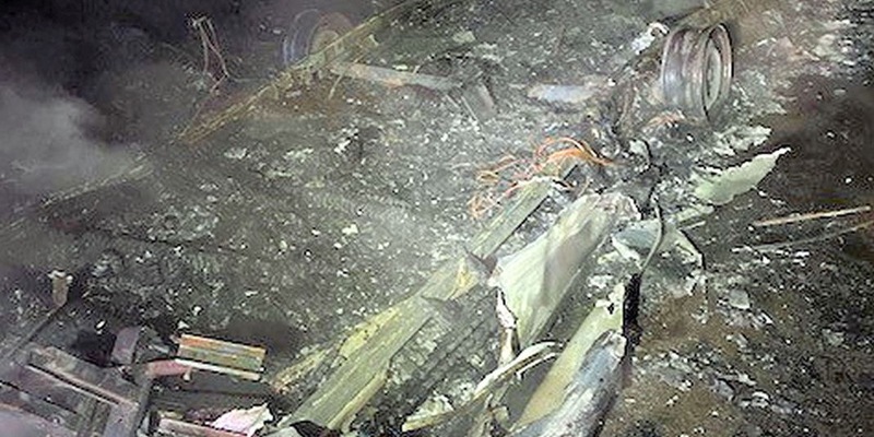 POL-PDKL: Wohnwagen brennt komplett ab - Foto: presseportal.de