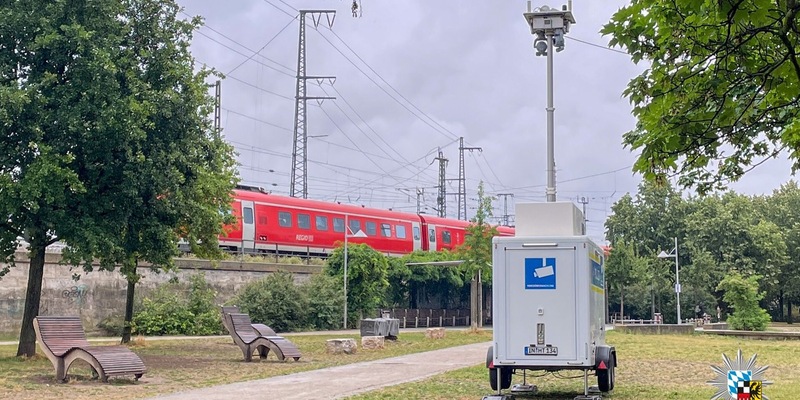 POL-MFR: (740) BAYAERN. 360° SICHERHEIT. BAHNHOF. - Erweiterung der mobilen Videoüberwachung im Celtispark - Foto: presseportal.de