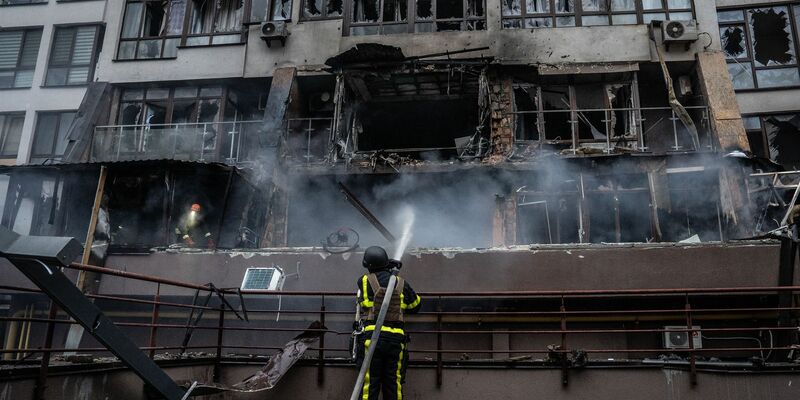 Immer wieder nimmt Russland auch Kiew ins Visier.  - Foto: Patryk Jaracz/SOPA Images via ZUMA Press Wire/dpa
