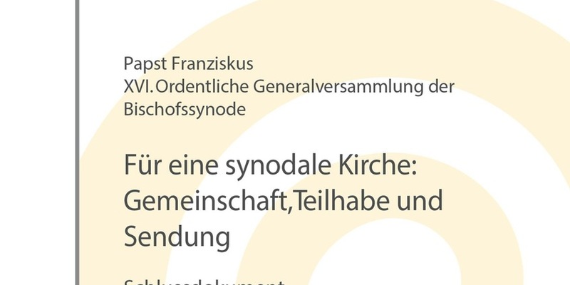 Schlussdokument der Weltsynode als Broschüre erschienen - Foto: presseportal.de