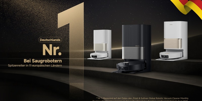 Dreame saugt sich an die Spitze: Nr. 1 in Deutschland und Europaweit führend / Mehr als ein Trend - Dreame setzt sichals Marktführer durch! - Foto: presseportal.de