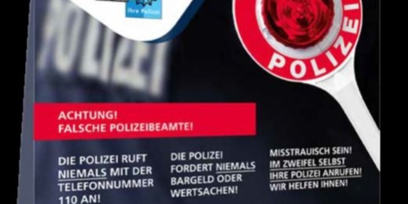 POL-PDLD: Aktuelle Warnmeldung der Polizeidirektion Landau zu Schockanrufen und falschen Polizeibeamten - Foto: presseportal.de