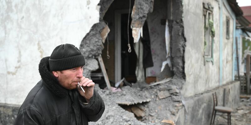 Im russische besetzten Gebiet Donezk gibt es bei Angriffen immer wieder Schäden. (Archivfoto) - Foto: Ilya Pitalev/Sputnik/dpa