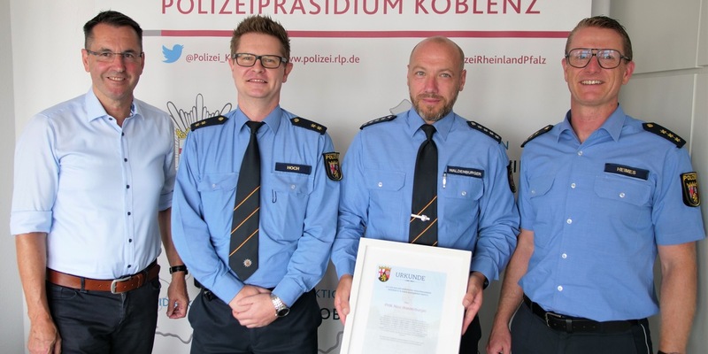 POL-PPKO: Behördenleitung ehrt Kollegen für herausragenden Einsatz - Foto: presseportal.de