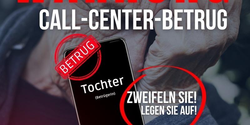 POL-PPTR: Call-Center-Betrug: Telefonbetrüger schlugen erneut zu - es kam zur Übergabe von Bargeld und Wertgegenständen - Foto: presseportal.de