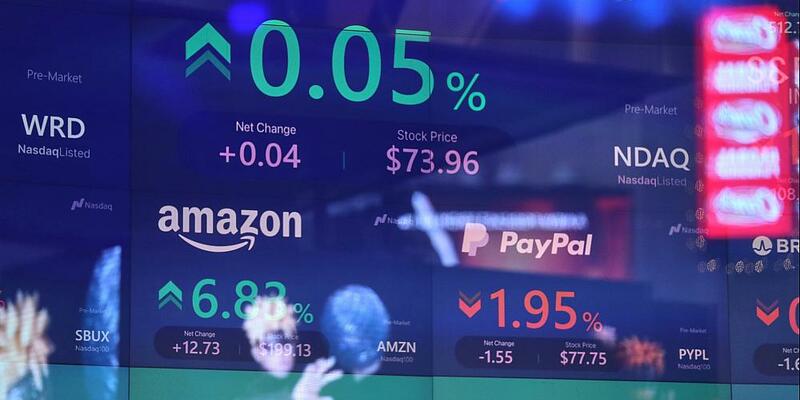 Börsenkurse von Amazon und Paypal an der Nasdaq (Archiv) - Foto: über dts Nachrichtenagentur