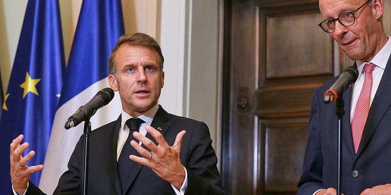 Emmanuel Macron und Friedrich Merz am 23.07.2025 - Foto: über dts Nachrichtenagentur