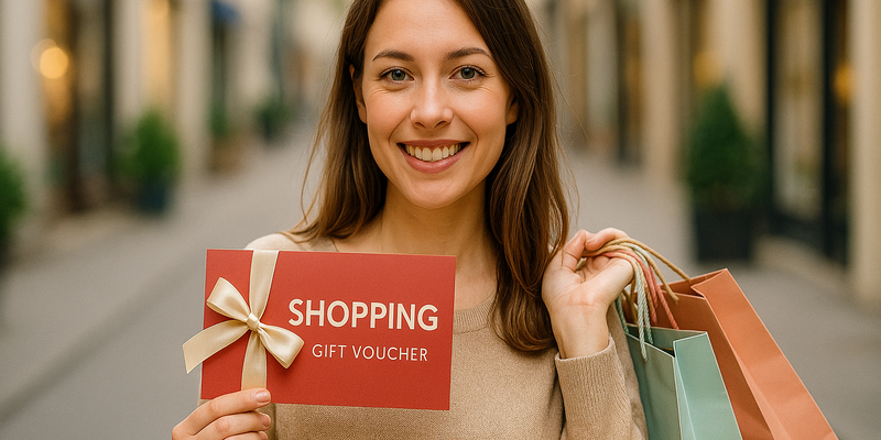 Geschenkgutscheine kaufen - Foto: Redaktion (mithilfe von KI kreiert)