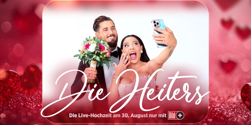 Die neue BILDplus-Dokusoap Die Heiters: Jetzt wird geheiratet! ab 31. Juli bei BILD.de / BILD zeigt am 30. August live die Reality-Hochzeit des Jahres von Leyla und Mike Heiter - Foto: presseportal.de