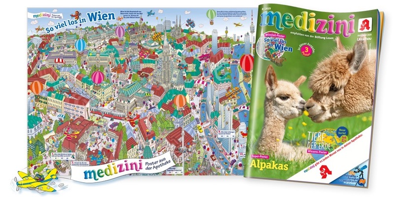 Wien entdecken mit Kinderaugen: Das neue medizini-Wimmelposter macht Österreichs Hauptstadt zum Abenteuer - Foto: presseportal.de