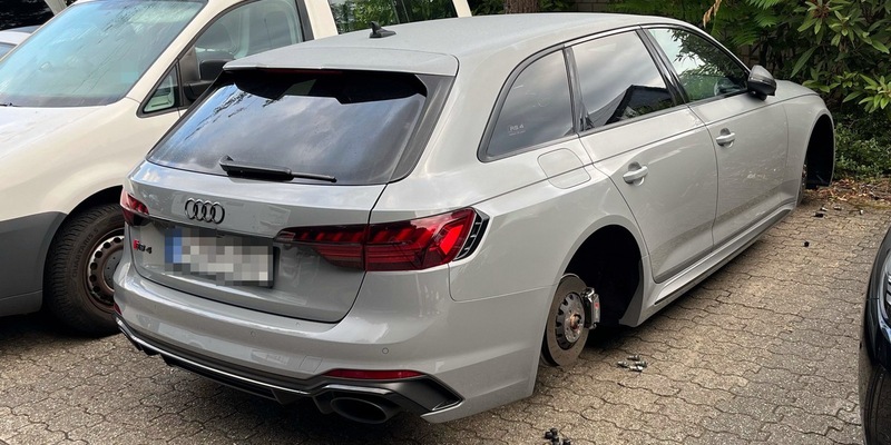 POL-RBK: Bergisch Gladbach - Unbekannte entwenden Räder von Pkw Audi in Frankenforst - Foto: presseportal.de
