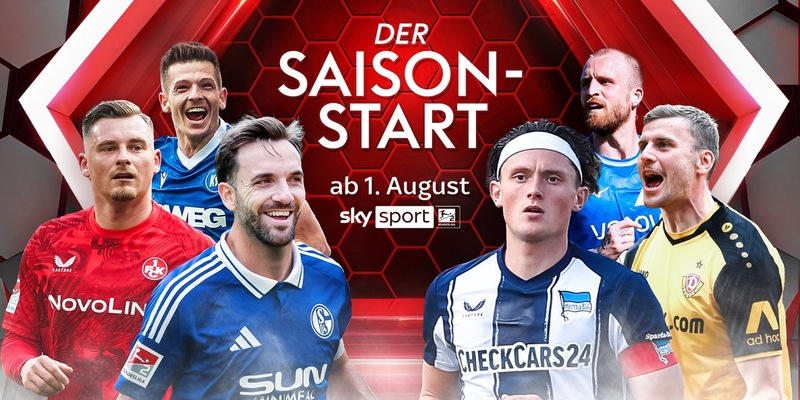 Das Eröffnungsspiel FC Schalke 04 gegen Hertha BSC und alle weiteren Partien der 2. Bundesliga 2025/26 ab Freitag live auf Sky Sport - Foto: presseportal.de