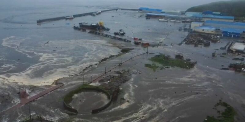 In Russlands Fernem Osten haben Aufräumarbeiten begonnen. - Foto: ---/The Telegram Channel Of The Kamc/TASS/ZUMA Press/dpa