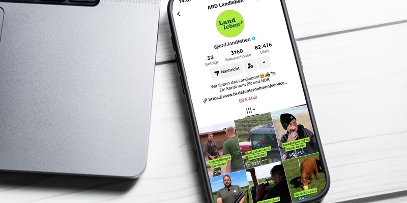 Neuer gemeinsamer TikTok-Kanal von NDR und BR: „ARD Landleben“ startet - Foto: presseportal.de