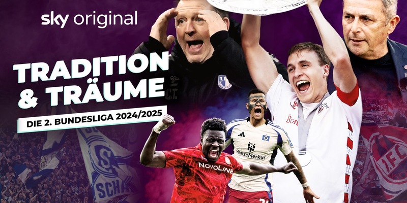 Trailer von Sky Original Doku Tradition & Träume: Die 2. Bundesliga 2024/2025 veröffentlicht - ab 8. August bei Sky und WOW - Foto: presseportal.de