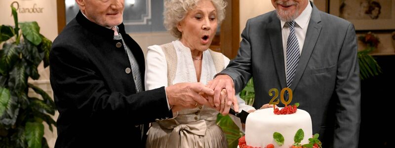 Eine Torte zum Jubiläum - Foto: Felix Hörhager/dpa