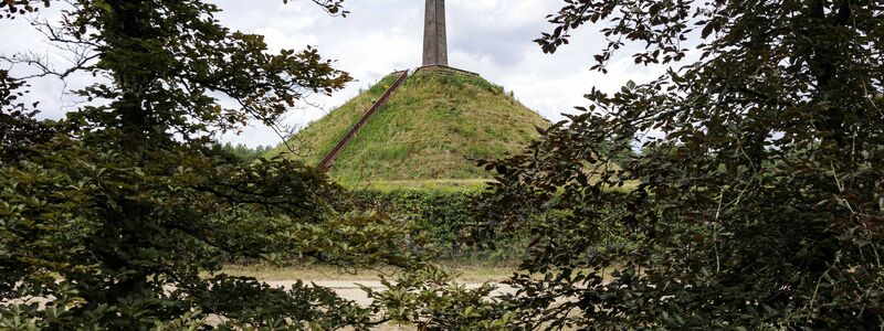 Zu dem Wolfsangriff auf einen Jungen in den Niederlanden kam es in der Nähe eines bekannten Wahrzeichens, der Pyramide von Austerlitz. - Foto: Ramon Van Flymen/ANP/dpa