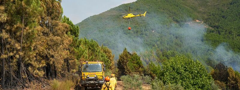In Las Hurdes in der spanischen Region Cáceres konnte ein größerer Waldbrand nach mehreren Tagen unter Kontrolle gebracht werden. - Foto: Carlos Criado/EUROPA PRESS/dpa